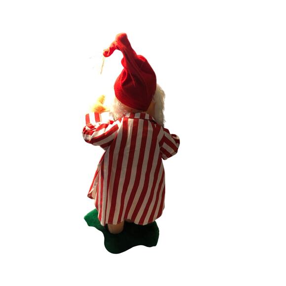 Vintage 2002 Annalee Santa in Nightgown with Atlas 16” - Picture 3 of 8